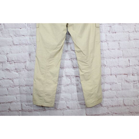 LL Bean Stretch Canvas Cargo Pants Mid Rise Straight Leg Boulder Size 12 - Picture 5 of 11